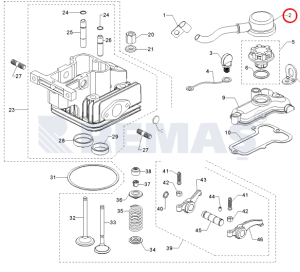 Karter Havalandırma Borusu 675 mm ANTOR 4LD640 - 4LD820