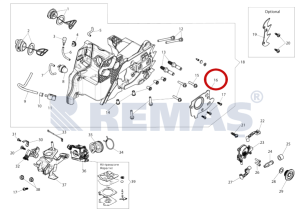 Yağ Pompa Muhafazası OLEOMAC GSH370 - GSH400 - EFCO MTH4000 Testereler