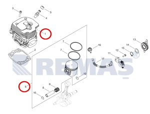 Silindir Piston Segman Set ECHO CS 7310SX Testereler
