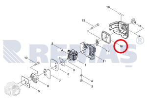 Hava Filtre Elemanı ECHO PPT-265ES Testere ECHO HCR161 - HCR171 - HCR165 - HCR185 Çit Biçme Makinesi