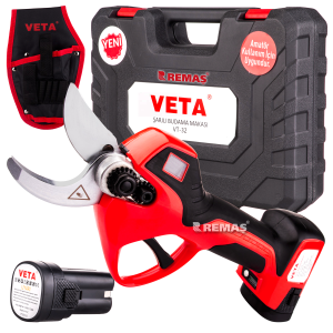 Veta VT-32 Çift Akülü Sensörlü 32 mm Dal Budama Makası
