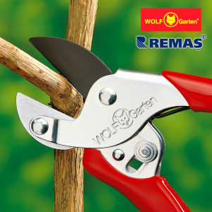 Wolf Garten RS-EN Anvil Budama Makası 19 mm Sağ-Sol El Alüminyum Bahçe Makası