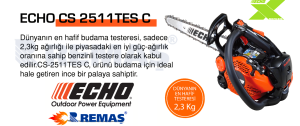 Echo CS2511 TES-C İnce Pala 1.51 HP Dal Budama Benzinli Motorlu Testere