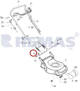 Çim Sepet Kapak Yayı Sağ ve Sol Set OLEOMAC G48PK - G48TK - G53TK - G53TBX Çim Biçme Makineleri