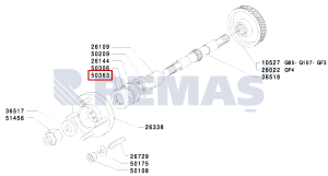 Şanzıman Keçesi 25x52x8 GRILLO 107D - 131D Çapa Makinesi