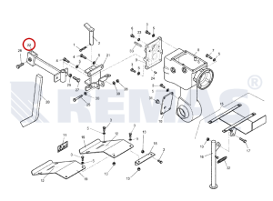 İz Demiri Bağlantısı - Arık Demiri Bağlantısı Bertolini 215 Çapa Makinesi