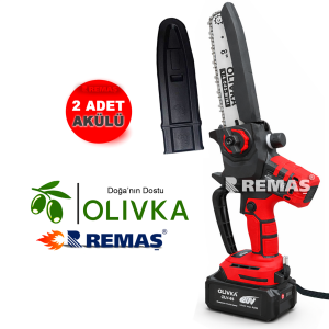 Olivka OLV-65 Şarjlı 2 Akülü 4.0 Ah Dal Budama Testeresi