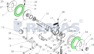 Kavrama Lastiği PUBERT L JUNIOR V3 RV225  - ROTO MOWER 55P Çayır Biçme Makinesi