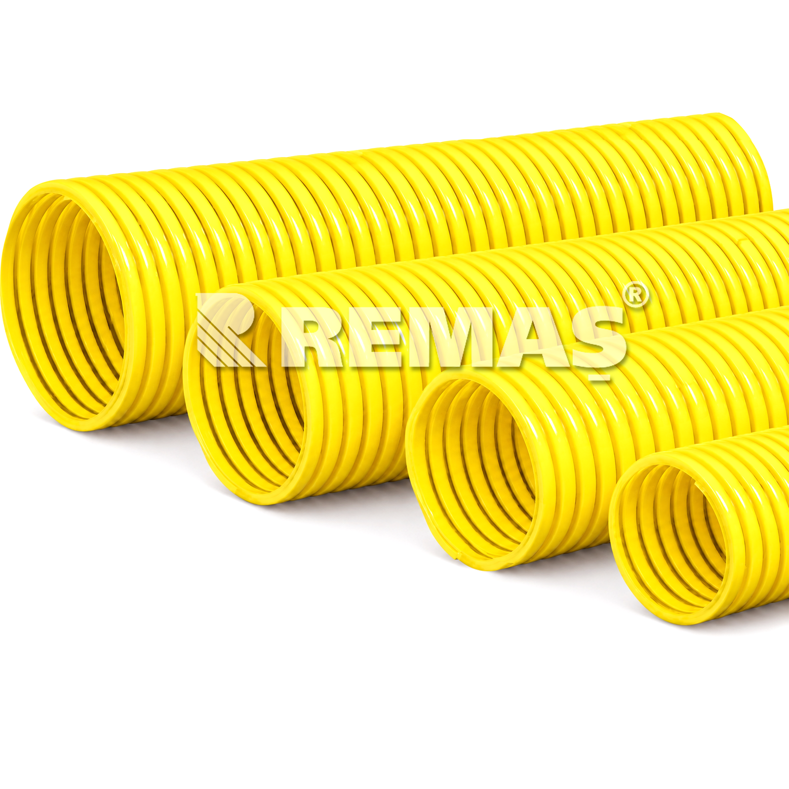 Emiş Hortumu 1,5'' inç - 2'' inç - 3'' inç - 4'' inç (Seçenekli) Sarı Sert PVC Spiral Hortum