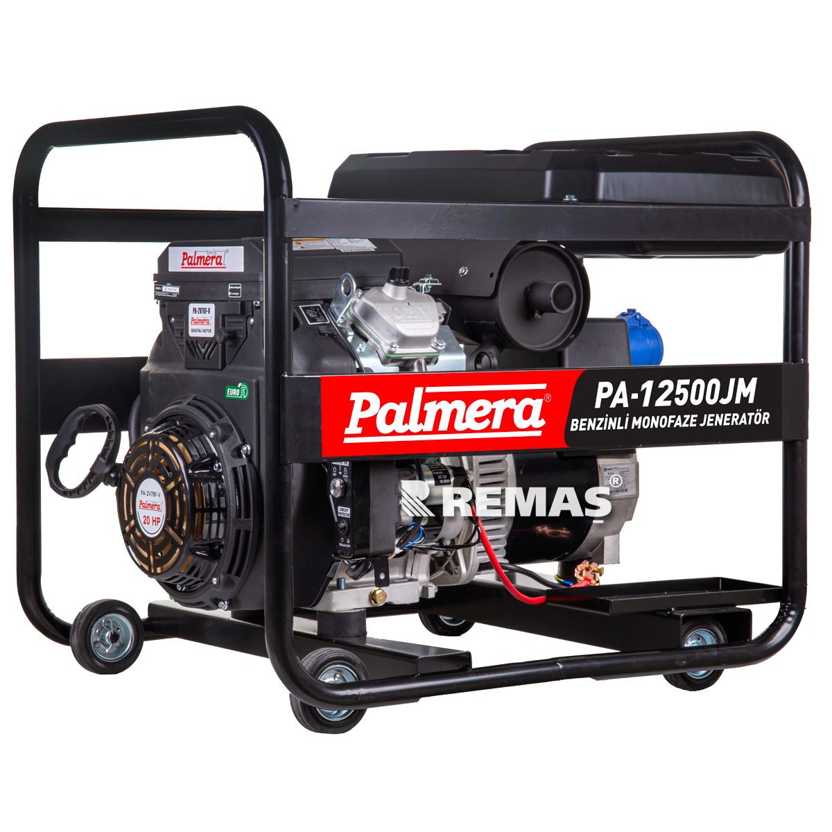 Palmera PA 12500 JM Marşlı 12.5 kVA Monofaze Benzinli Jeneratör