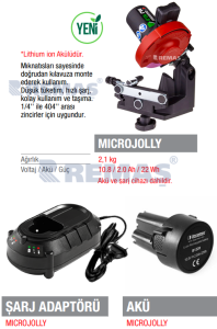 Tecomec Mikrojolly Akülü Zincir Bileme Makinesi