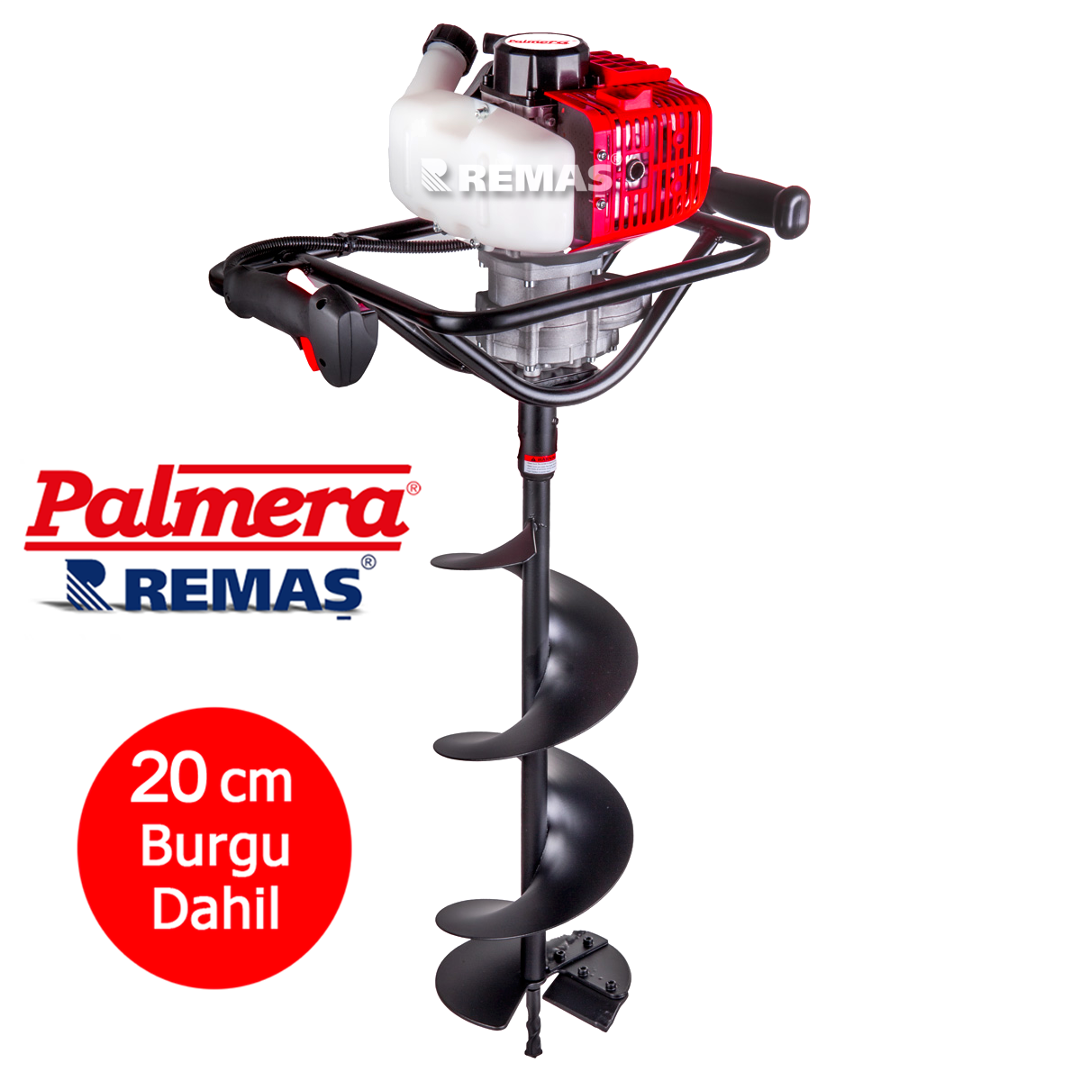 Palmera PA-AG520 EUR5 20 CM Benzinli Motorlu Toprak Burgu Makinesi