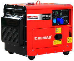 Rempower RDG 9000 EC Otomatik 9 kVA Monofaze Kabinli Dizel Jeneratör