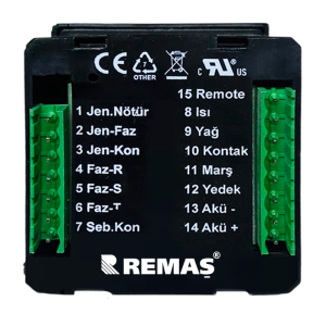 Remaş JTP 105 Genset Kontrol Kartı