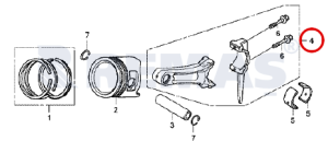 Biyel Kolu Standart GX390 - 13HP Benzinli Motor
