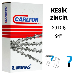 Carlton Kesik Zincir 20 Diş 91 Alpina A305 - Echo CS2511 - Stiga SMT226