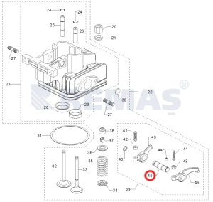Külbütör Mili Yağlamalı Tip ANTOR 4LD640 - 4LD820 Motor