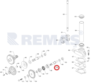 Regülatör Mili ANTOR 3LD510 - 4LD640 - 4LD820 Motor