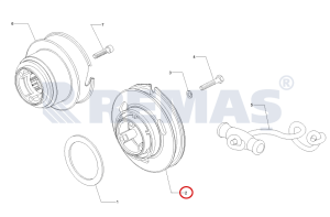İlk Hareket Kasnağı ANTOR 3LD450 - 3LD510 Motor