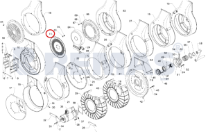 Volan Muhafaza Sacı Turuncu ANTOR 4LD640 - 4LD820 Motor