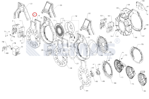 Hava Fan Sacı Alt ANTOR 3LD450 - 3LD510 Motor