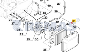 Hava Filtresi Komple Stiga ST170 - ST200 Dikey Milli Çim Biçme Motorları