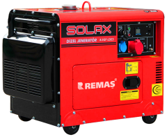 Solax 8.5 GF LDE3 Trifaze Marşlı 8 kVA Kabinli Dizel Jeneratör