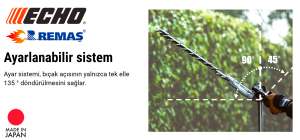 Echo HCA-2620ES-HD Benzinli Motorlu Yüksek Çit Kesme Makinesi