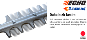 Echo HCA-2620ES-HD Benzinli Motorlu Yüksek Çit Kesme Makinesi