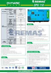 REMAŞ DPG 110 KVA KABİNLİ TAM OTOMATİK DİZEL JENERATÖR