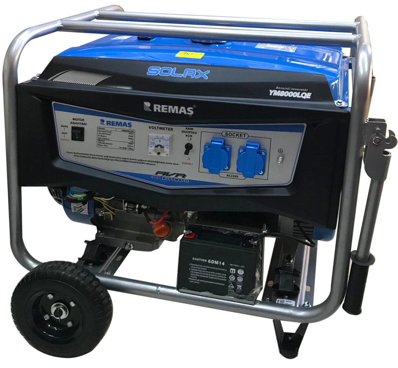 Solax YM 8000 LQE Marşlı 8 kVA Benzinli Jeneratör