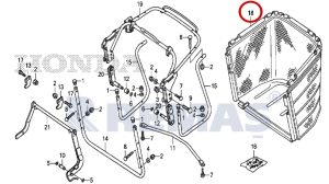 Çim Torbası - Çim Sepet Filesi HONDA HF2622 - HF2625 Çim Traktörü