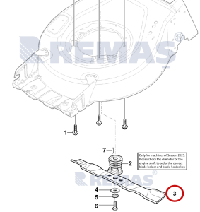 Bıçak Stiga Combi 53 SQ - Combi 753 S-SE-ST - Alpina AL5 51 SAQ Çim Biçme Makineleri