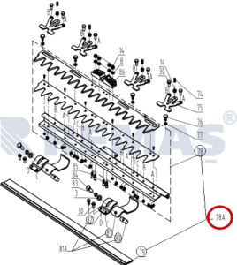 Bıçak Bar Aksamı Komple YAT YT9191 Çayır Biçme Makinesi