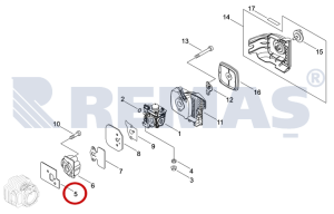 Karbüratör Contası ECHO HCR165 - HCR185 Çit Biçme Makinesi