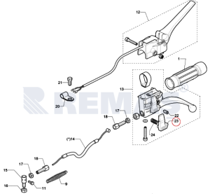Plastik Kilitleme Mandalı Antrac200 - Antrac350 - Antrac360 Çapa Makinesi Uyumlu
