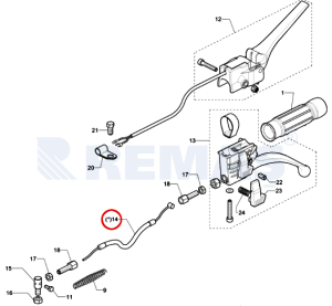 Debriyaj Teli Antrac200 - Antrac270 Çapa Makinesi Uyumlu