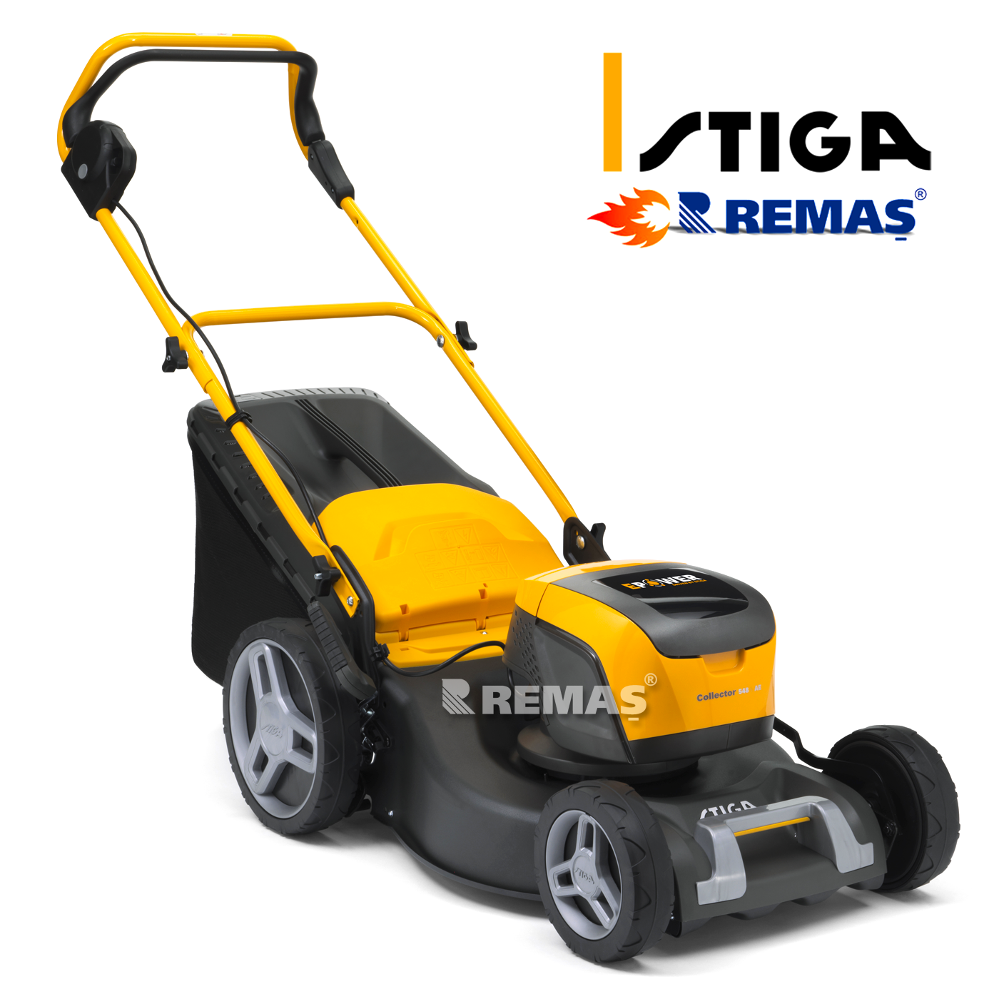 Stiga COLLECTOR 548AE Akülü + Şarj Cihazlı Çim Biçme Makinesi