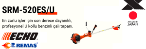 Echo SRM 520 ES/U Japon 3 HP Benzinli Motorlu Yan Tırpan