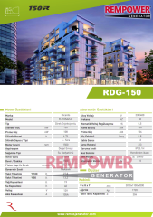 REMPOWER RDG 150 KVA OTOMATİK KABİNLİ DİZEL JENERATÖR