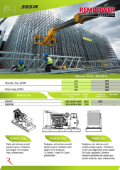 REMPOWER RDG-M 385 KVA OTOMATİK KABİNLİ DİZEL JENERATÖR