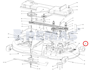 Davlumbaz Tekerleği OLEOMAC OM124/24KH - OM124/22H Çim Traktörleri