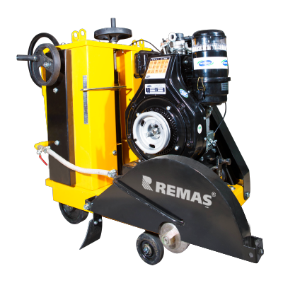 Asfalt ve Beton Taş Kesme Makinesi 12 HP Antor Dizel Motorlu 450 Derz