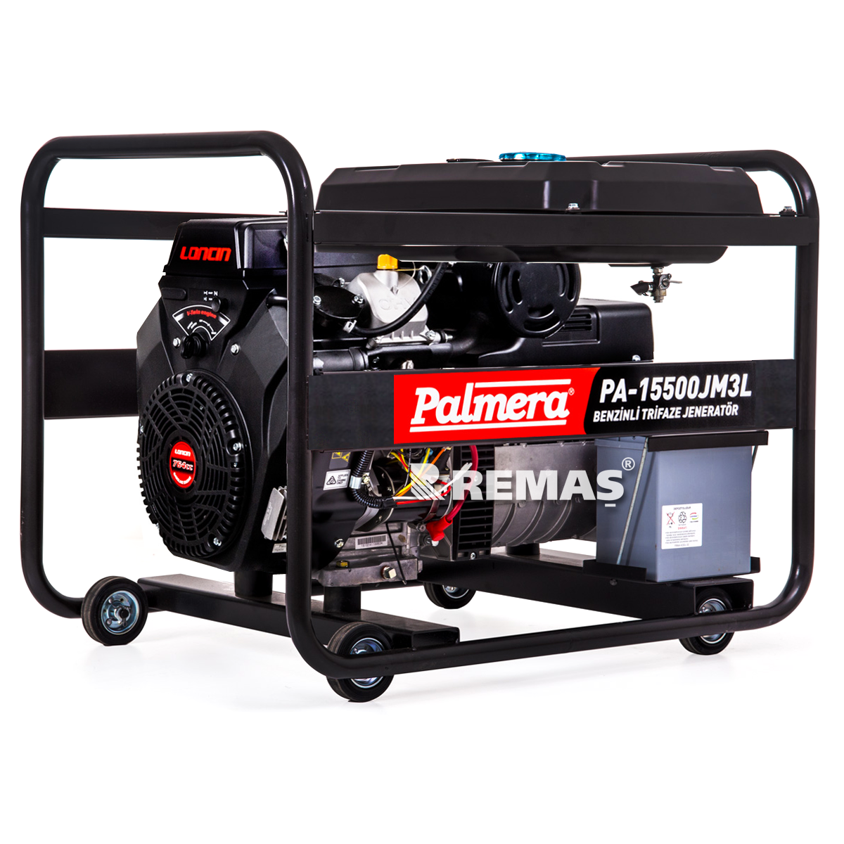 Palmera PA 15500 JM3L Marşlı 15 kVA Trifaze Benzinli Jeneratör