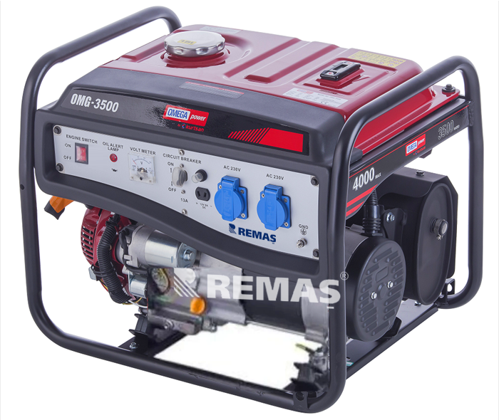 Omega OMG 3500 Monofaze İpli 3.5 kVA Benzinli Jeneratör