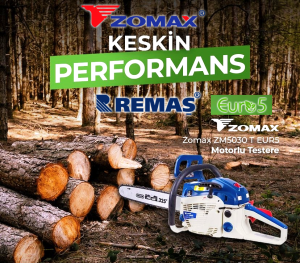 Zomax ZM5030T EUR5 Benzinli Motorlu Testere Odun Kesme Makinası