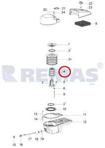 Hava Filtresi İç OLEOMAC 963TTA - 983TTA Beton Kesme Makinesi
