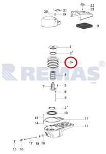 Hava Filtresi OLEOMAC 284TTA - 264TTA - 963TTA - 983TTA Beton Kesme Makinesi