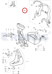 Sırt Askısı İkili Komple OLEOMAC ERGO Model Tırpanlar