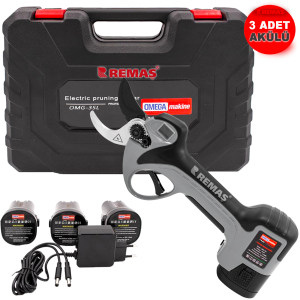 Omega OMG-35L Şarjlı Üç Akülü Sensörlü 35 mm Budama Makası